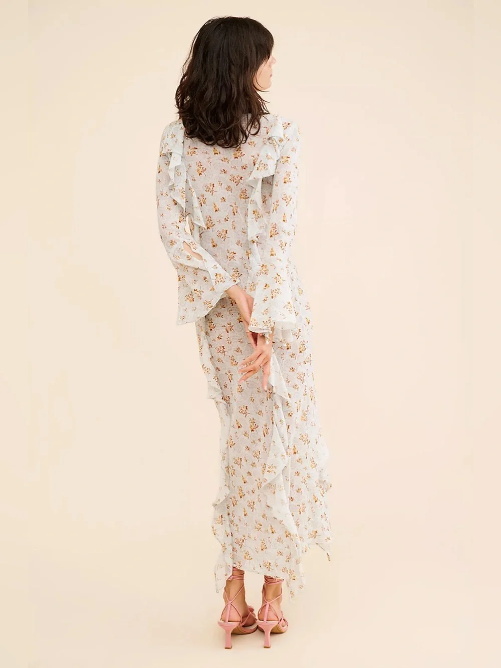 Free People x Spell & The Gypsy Fleur Frill Bias Maxi Dress